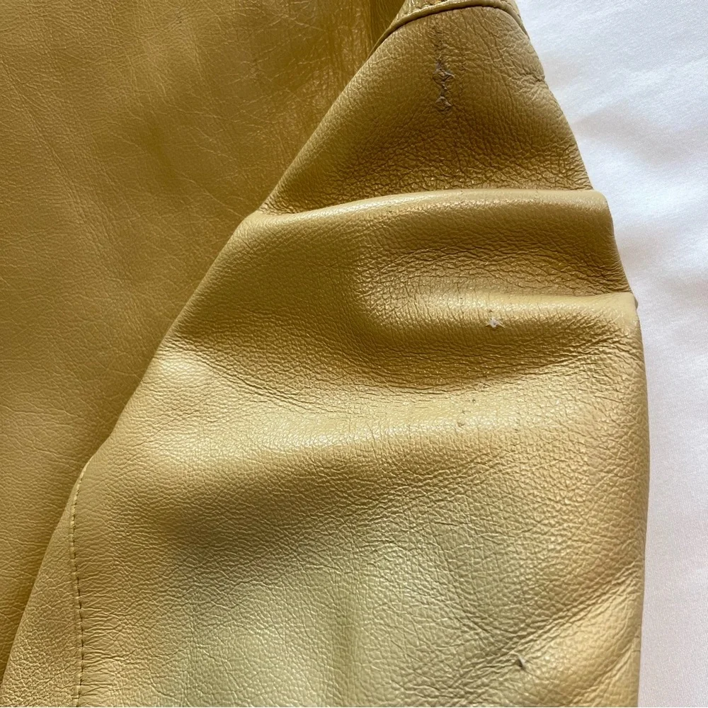 🎉HP🎉 Vintage Industria Soft Leather Utility Driving Coat Italy Jacket Size 46 - Picture 7 of 11